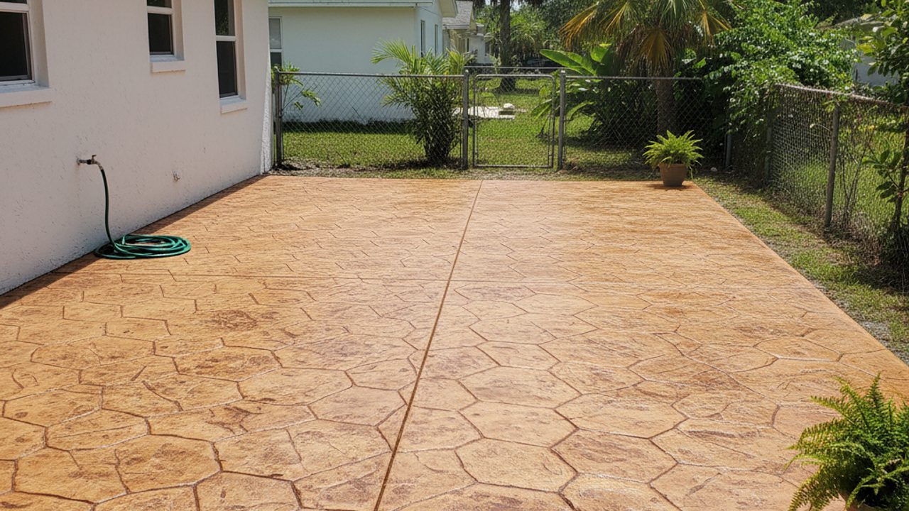 Allied Concrete Company crew working on a home
