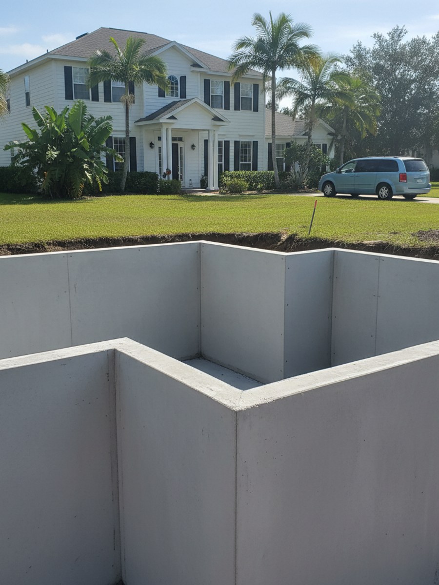 Stamped Concrete completed by Allied Concrete Company in Palm Coast, FL