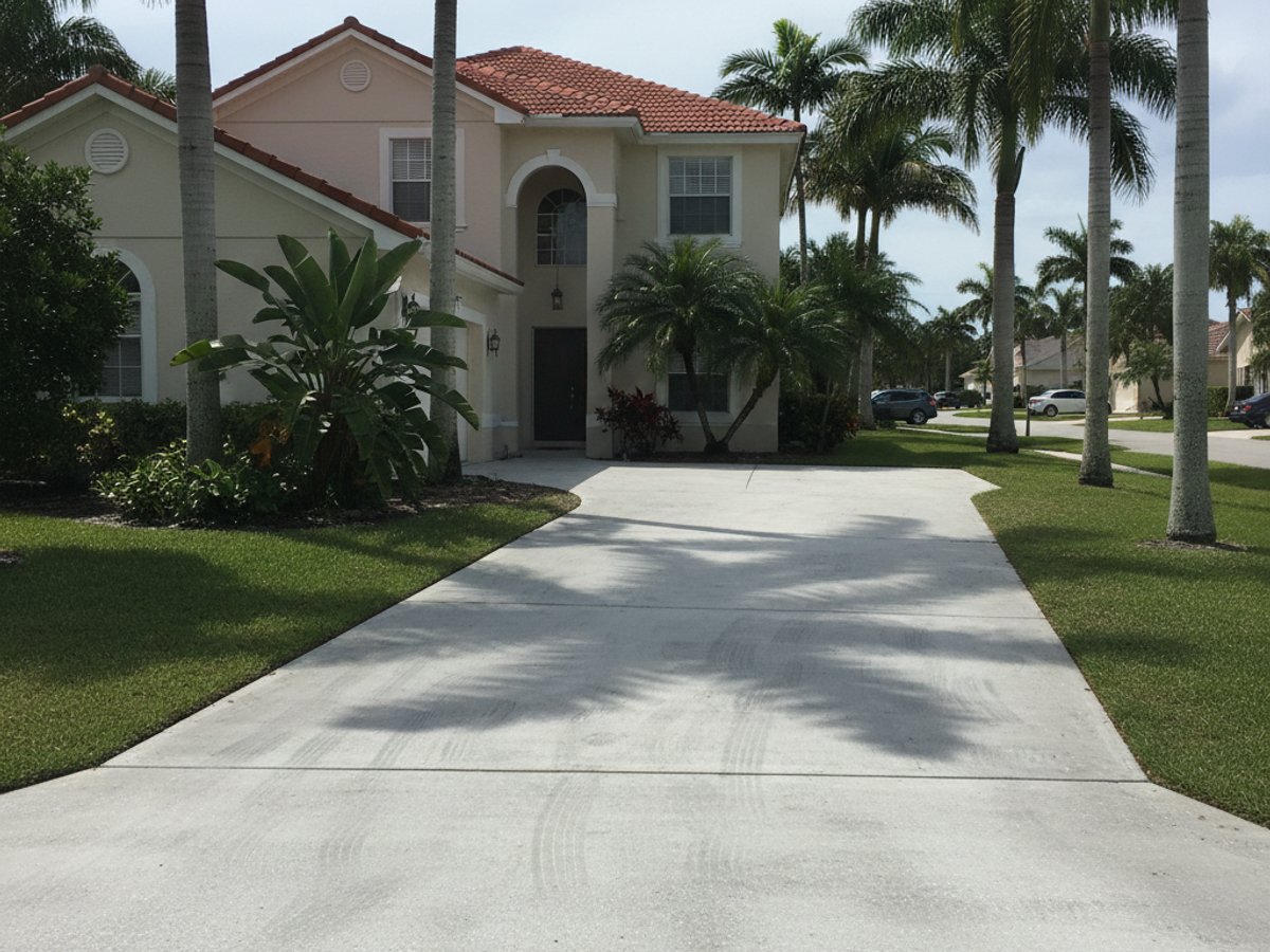 Concrete Driveways completed by Allied Concrete Company in DeBary, FL