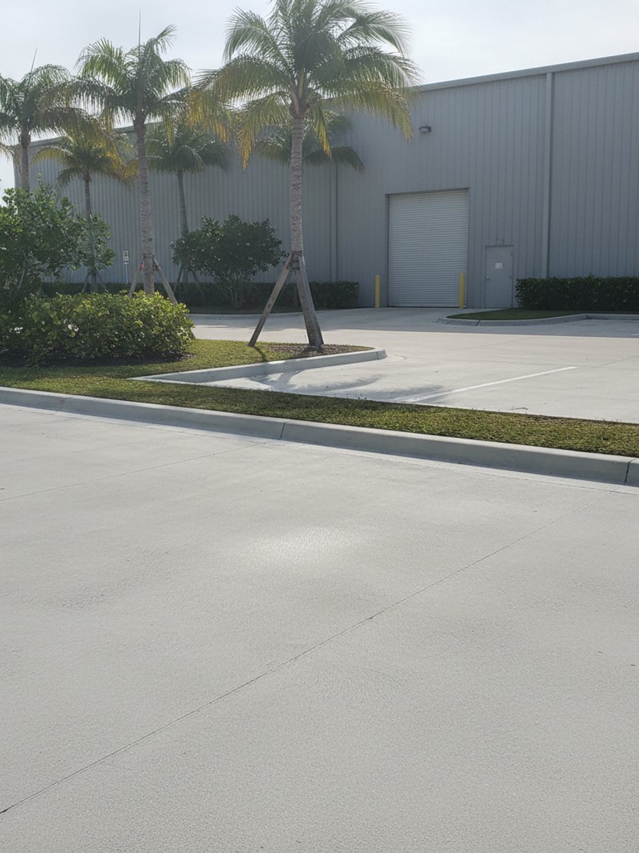 Concrete Curbing completed by Allied Concrete Company in Edgewater, FL